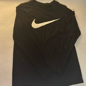 Nike Legend Youth M Dri-Fit Black Long Sleeve Tee